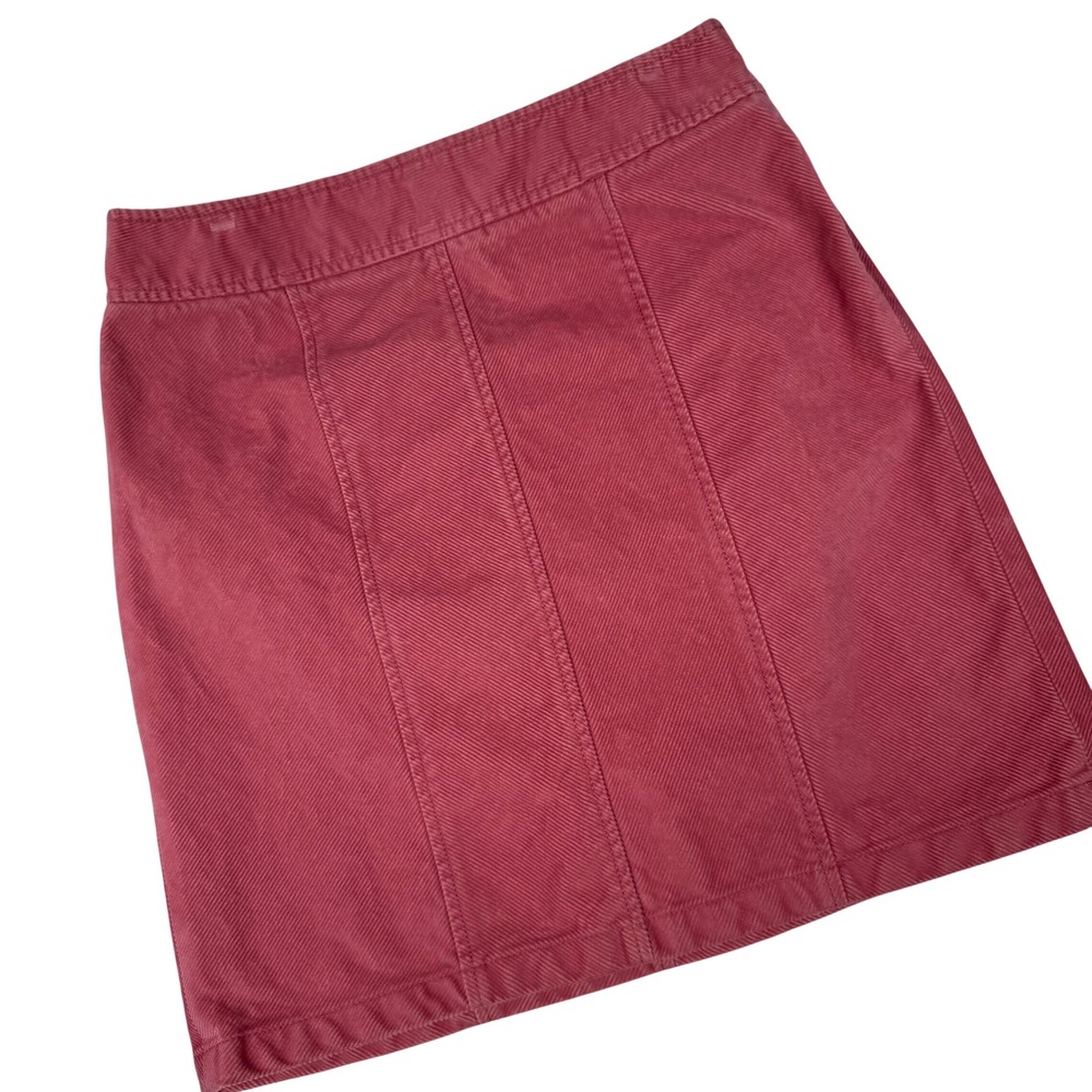 Ann Taylor Skirt Women 10 Pink Corduroy A-Line Mini Casual Preppy Fall Academia